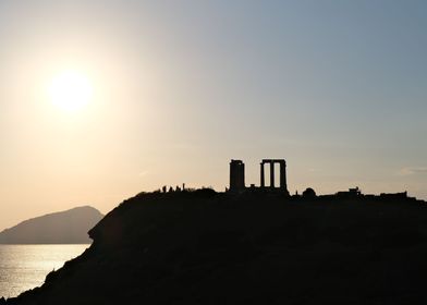 Temple of Poseidon Sunset