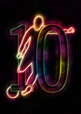 neon footballer 10