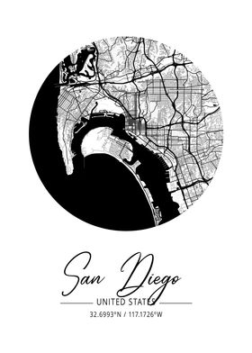 San Diego City Map