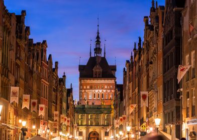 Long Street In Gdansk