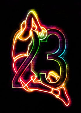 neon basketball 23