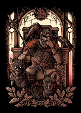 Valhalla Odin Norse Pagan