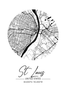 St Louis City Map