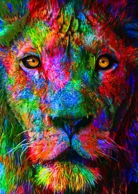 Colorful Lion