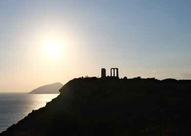 Temple of Poseidon Sunset