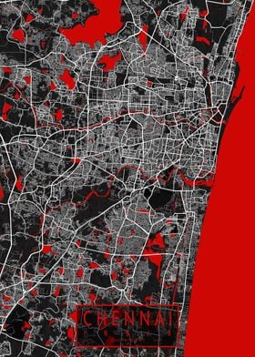 Chennai City Map Oriental