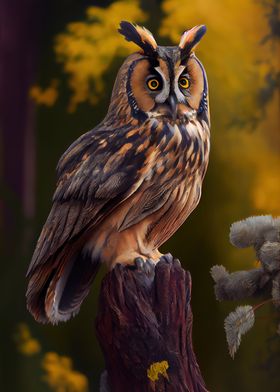 Longeared Owl