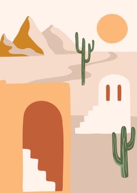 Cactus Desert Landscape