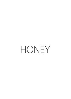 Honey typo art
