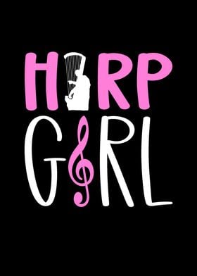 Harp Girl Harpist Female