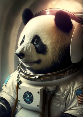 Panda astronout