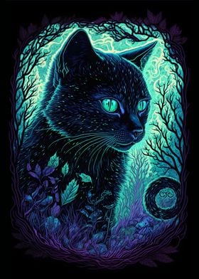 Black Light Cat 1