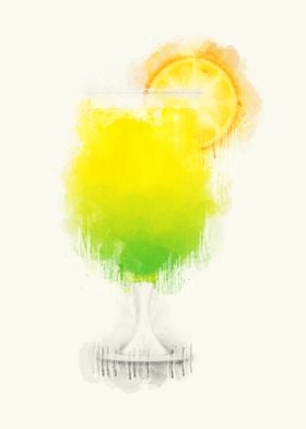 Cocktail Watercolor