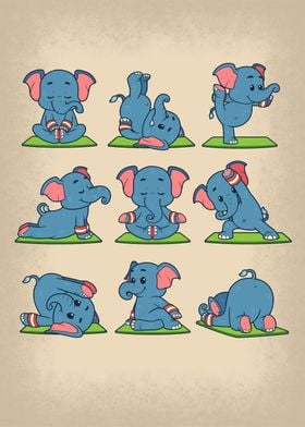 Anime Elephant Yoga