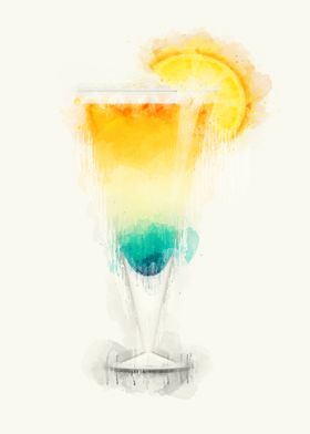 Cocktail Watercolor