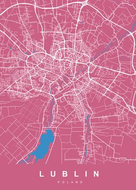 LUBLIN Map POLAND