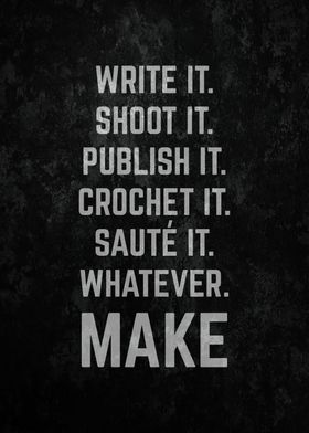 Write It Shoot It