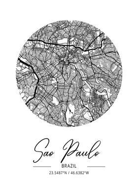 Sao Paulo City Map