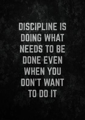 Discipline