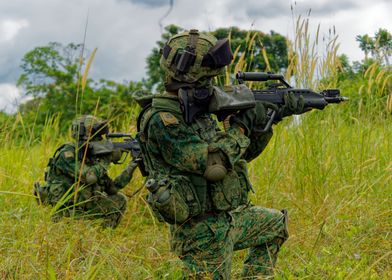 Singapore Army Soldiers