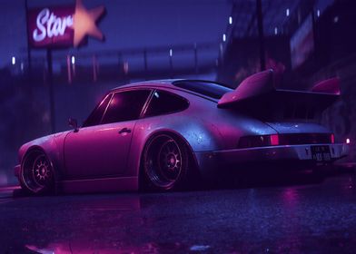 Car Neon Futuristic