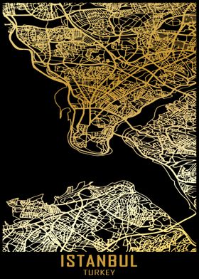 Istanbul Turkey City Map