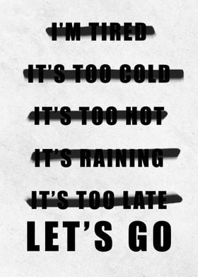 Lets Go No Excuses Gym