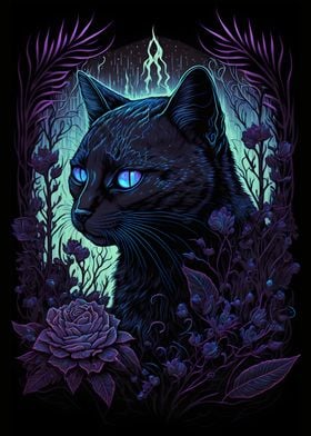 Black Light Cat 8