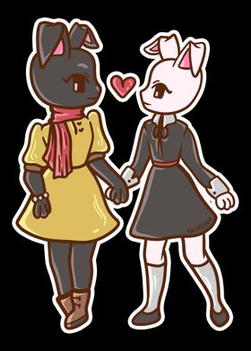 Rabbit girl bunny lesbian 