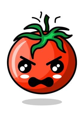 Emoticon Tomatoes Angry