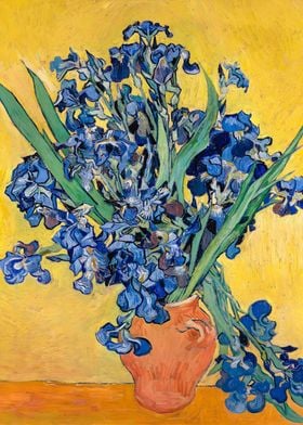 Van Gogh Irises in a Vase