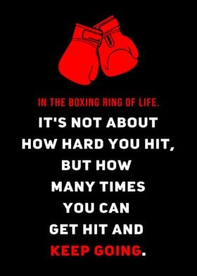 Boxing Quotes Poster Words