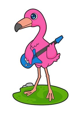 Flamingo Musician Guitar