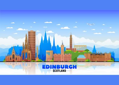 Edinburgh Scotland Skyline