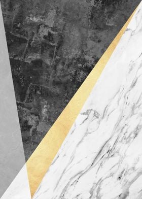 Marble and gold art 1