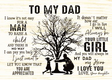 To My Dad Daughter