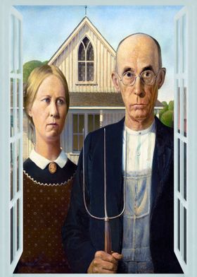 Grant Wood Posters Online Shop Unique Metal Prints Pictures