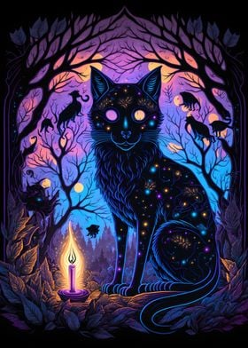 Black Light Cat 24