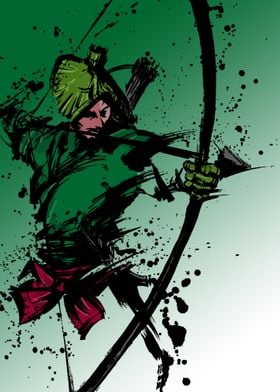 the samurai in green