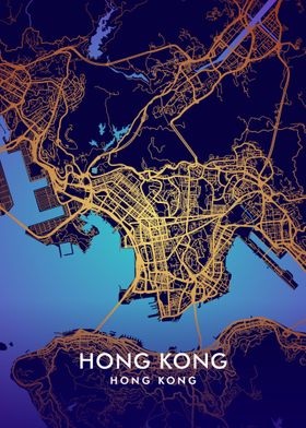 Hong Kong map