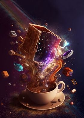 Colourful Coffee Galaxy