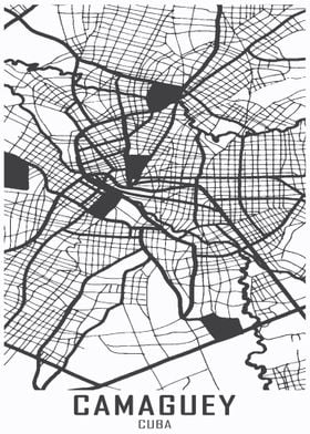 Camaguey Cuba City Map