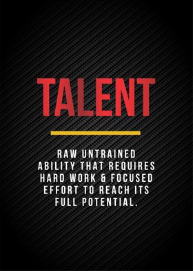 talent motivation poster