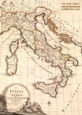 Italy old map