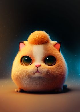 Chubby Cute Cat