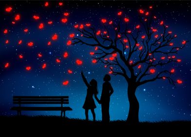 Love under a tree