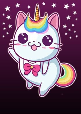 Funny unicorn cute cat