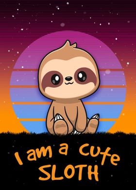 Funny I am a Cute Sloth
