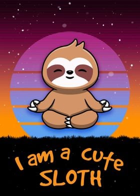 Funny I am a Cute Sloth