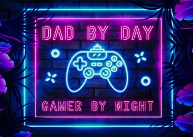 Funny Gamer Dad Gaming